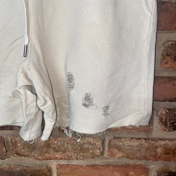 NWT n:Philanthropy Coco Beige Distressed Sweat Shorts Women's Size Small - Picture 4 of 9